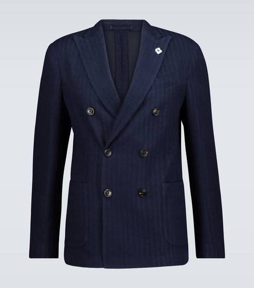 Knitted cotton-blend blazer | Lardini