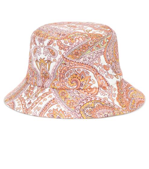 Exclusive to Mytheresa – Reversible paisley canvas bucket hat | Zimmermann
