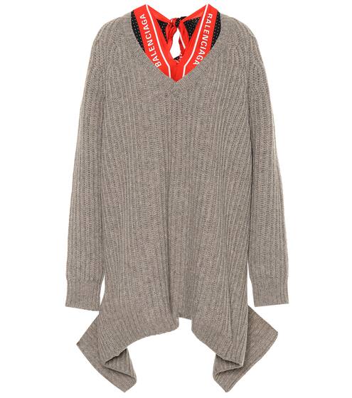 V-neck scarf sweater | Balenciaga
