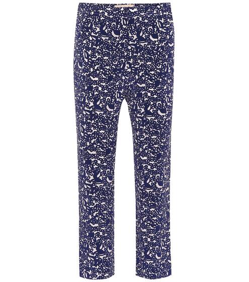 Printed cropped silk pants | Marni
