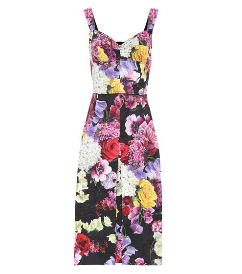 Floral cotton-blend dress | Dolce & Gabbana