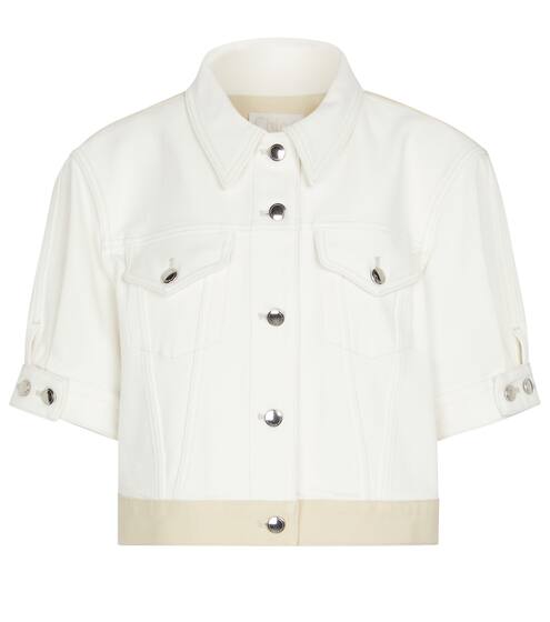 Cropped denim canvas jacket | Chloé
