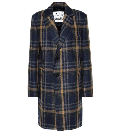 Checked wool-blend coat | Acne Studios