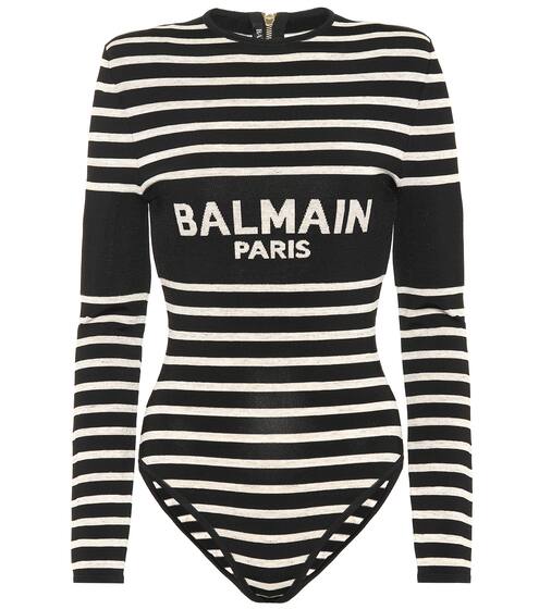 Striped bodysuit | Balmain