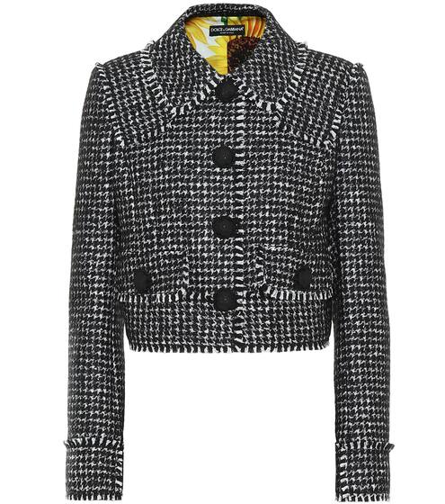 Houndstooth wool-blend jacket | Dolce & Gabbana