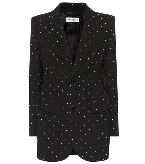 Embellished wool blazer | Balenciaga