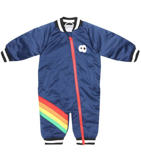 Baby embroidered satin onesie | Stella McCartney Kids