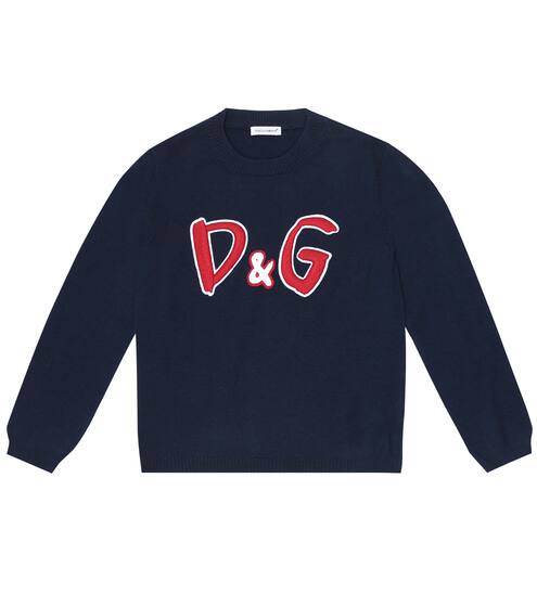 Verziertes Sweatshirt aus Wolle | Dolce & Gabbana Kids