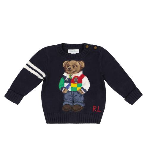 Baby Polo Bear cotton sweater | Polo Ralph Lauren Kids