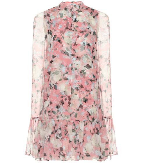 Constantine silk-voile minidress | Erdem