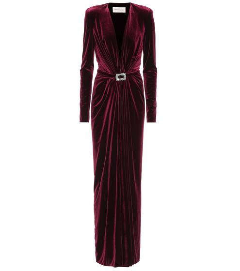 Velvet gown | Alexandre Vauthier