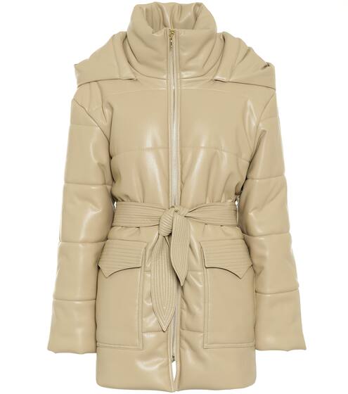 Lenox faux leather coat | Nanushka