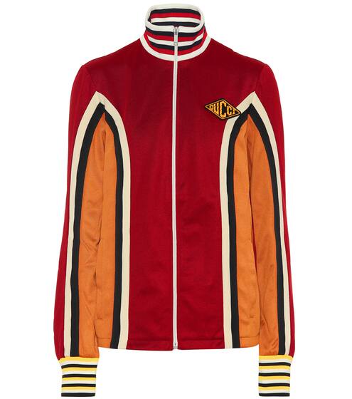 Striped jersey track jacket | Gucci