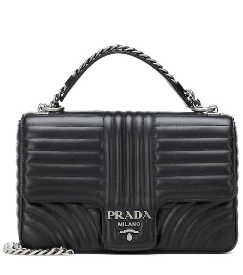 Prada Bags Women S Handbags Mytheresa Diagramme Leather Shoulder Bag Prada