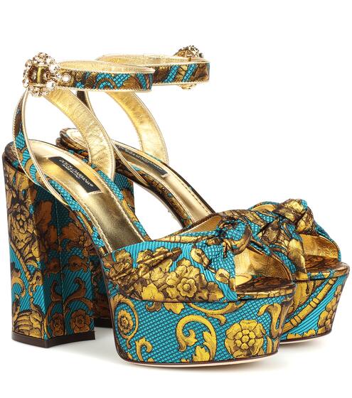 Jacquard platform sandals | Dolce & Gabbana