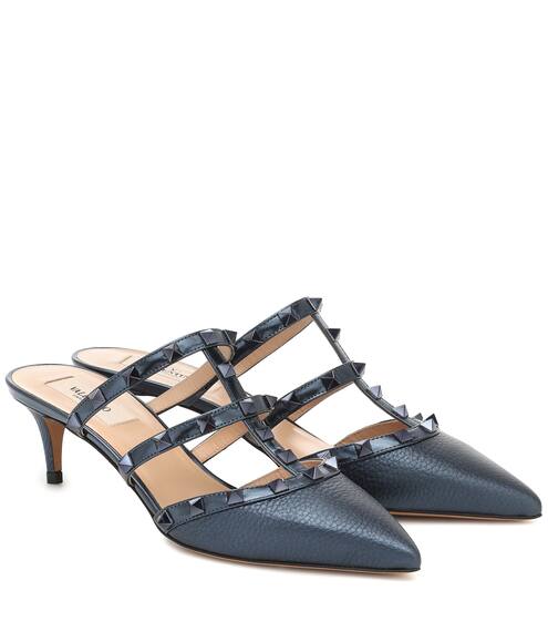 Valentino Garavani - Mules Rockstud in pelle | Valentino / Garavani