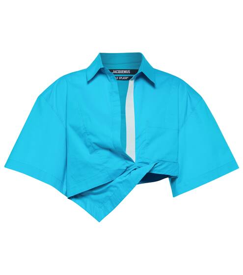 La Chemise Capri crop cotton shirt | Jacquemus