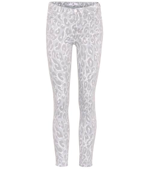 Printed high-rise skinny jeans | 7 For All Mankind