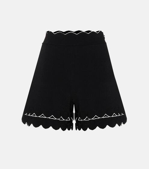 Scalloped jersey shorts | Alexander McQueen