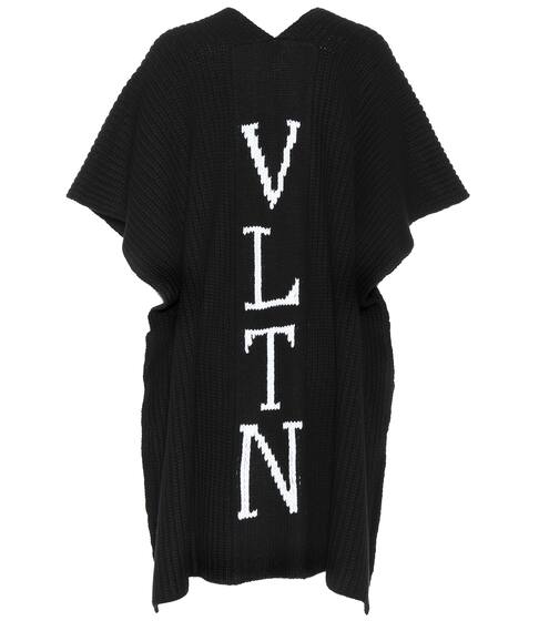 VLTN virgin wool poncho | Valentino