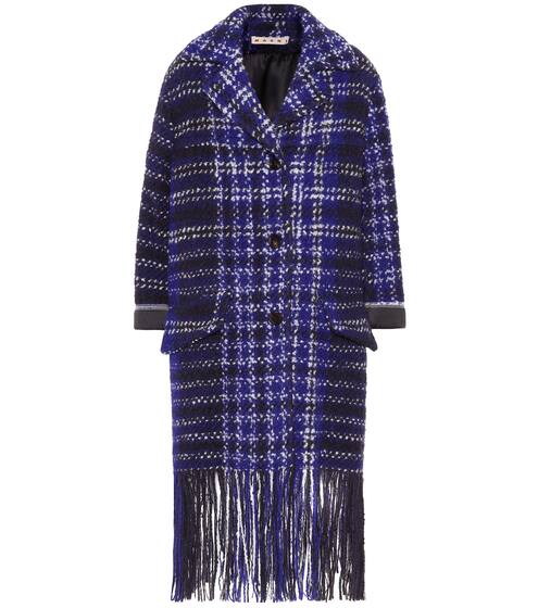 Fringed tweed coat | Marni