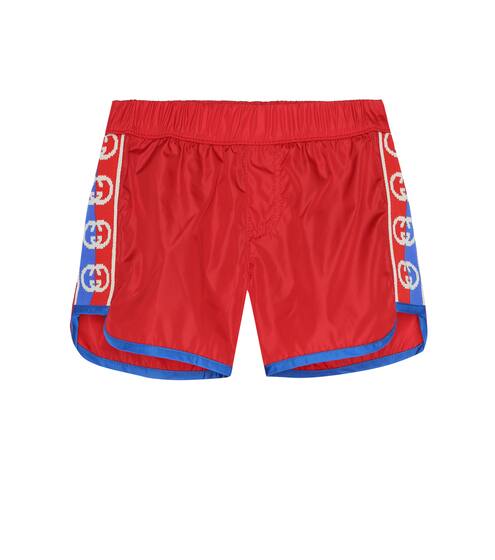 Baby Interlocking G swim trunks | Gucci Kids