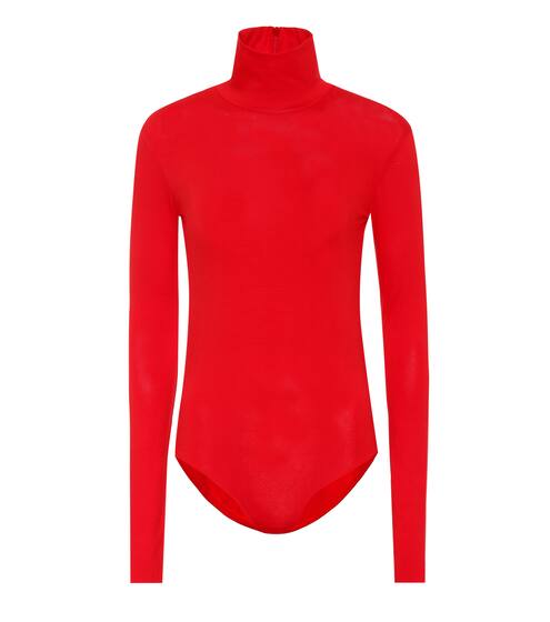 Stretch cotton turtleneck bodysuit | Acne Studios