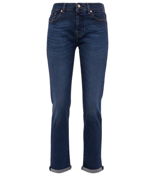 Asher mid-rise cropped slim jeans | 7 For All Mankind