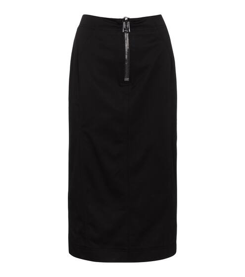 Mid-rise cotton pencil skirt | Tom Ford