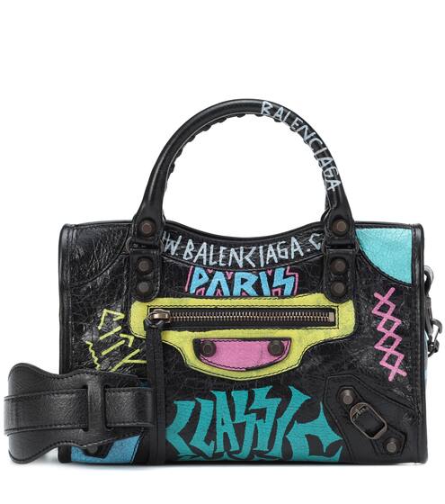Balenciaga Handbags For Women Mytheresa Classic City Graffiti Small Leather Tote Balenciaga