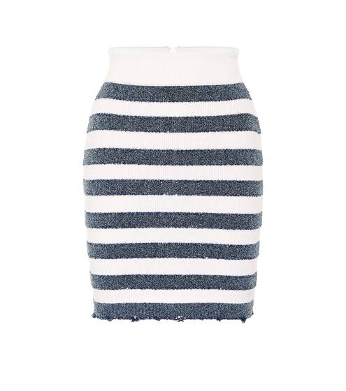 Striped knit miniskirt | Balmain