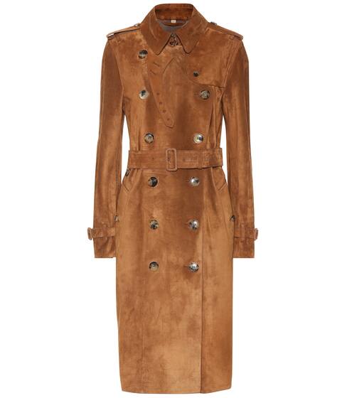 Suede trench coat | Burberry
