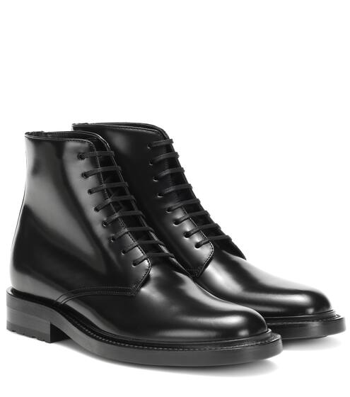 Army 20 leather ankle boots | Saint Laurent