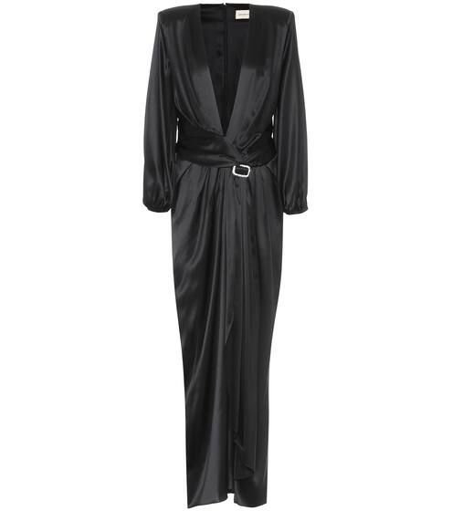Stretch silk-satin gown | Alexandre Vauthier