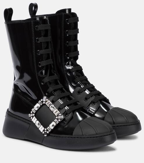 Viv' Skate patent leather ankle boots | Roger Vivier