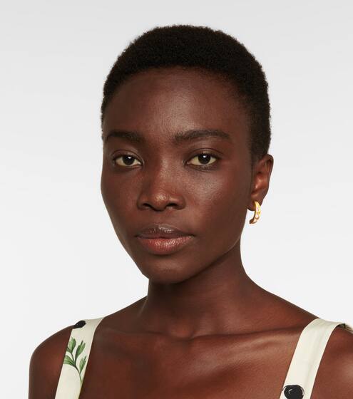 Embellished hoop earrings | Oscar de la Renta