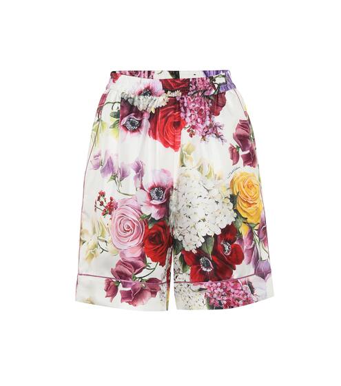 Floral silk shorts | Dolce & Gabbana