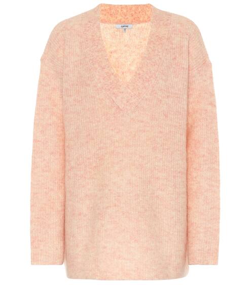 Wool and mohair-blend sweater | Ganni