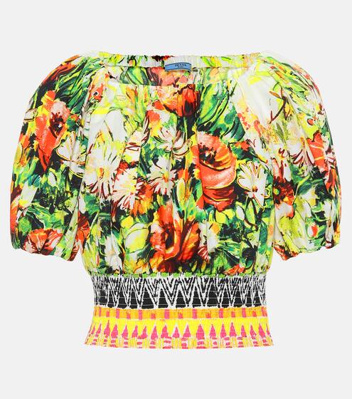 توب من القطن بطبعات | Prada