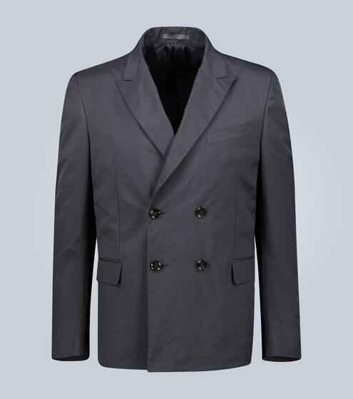 Technical double-breasted blazer | Valentino