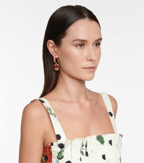 Embellished hoop earrings | Oscar de la Renta