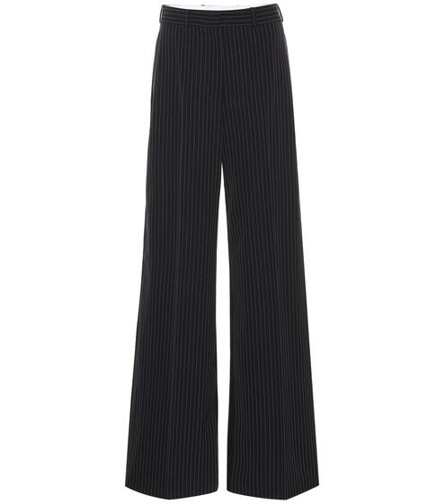 Striped high-rise flared wool pants | Stella McCartney
