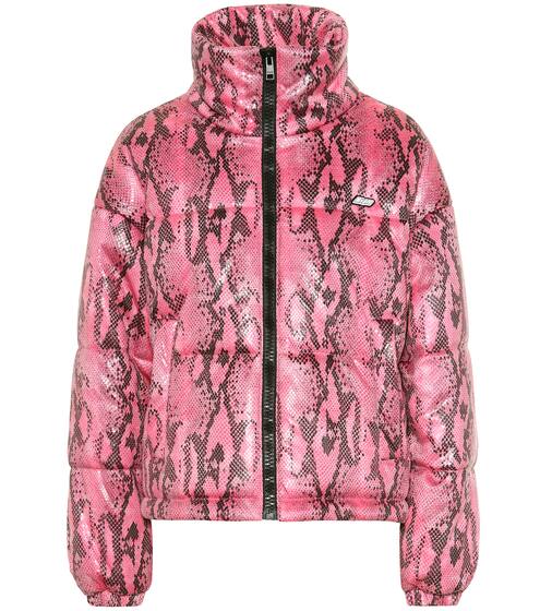 Snake-effect puffer jacket | MSGM