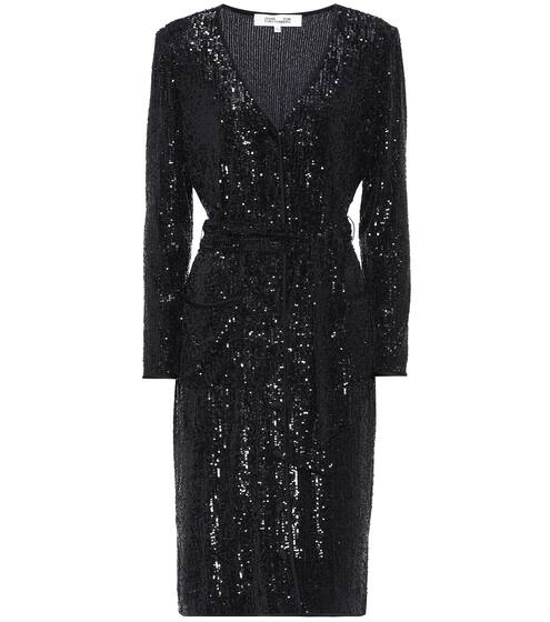 Melina sequined jersey midi dress | Diane von Furstenberg