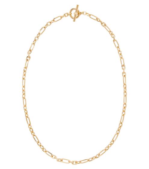 18kt gold-plated chain necklace | Tilly Sveaas