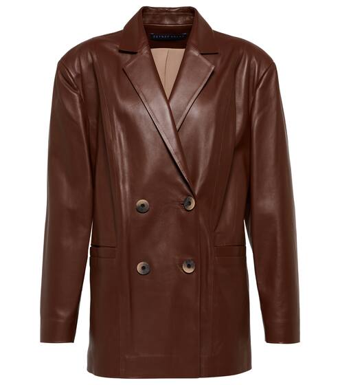 Leather blazer | Zeynep Arçay
