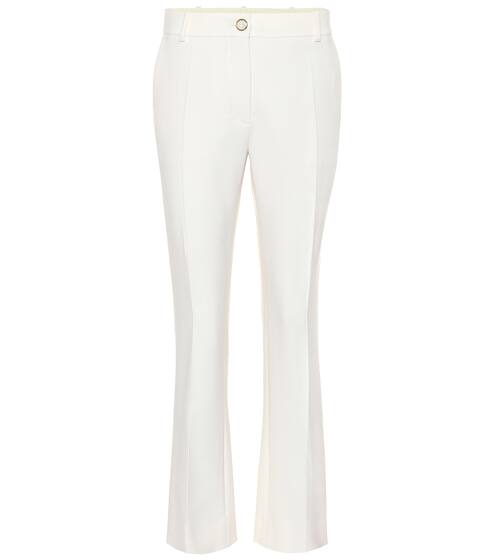 Cropped wool-blend pants | Valentino