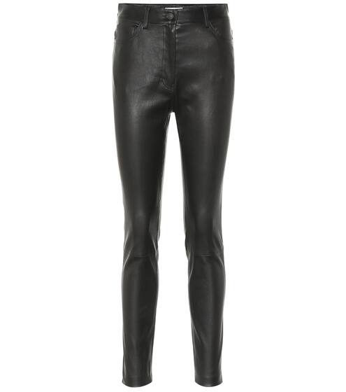 Kate leather high-rise skinny jeans | The Row