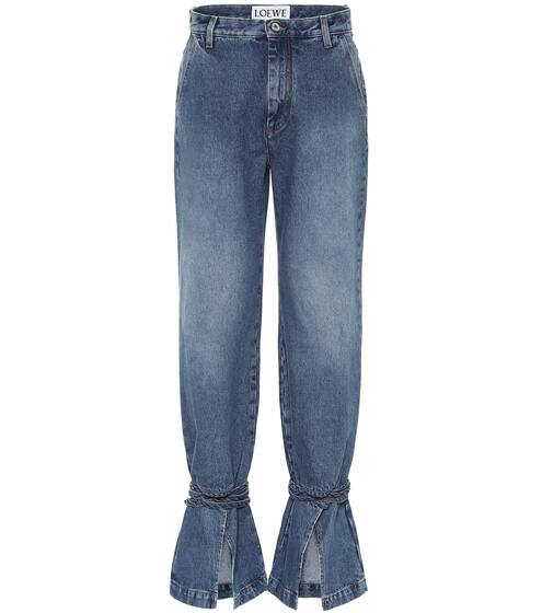 Tie-Cut high-rise boyfriend jeans | Loewe