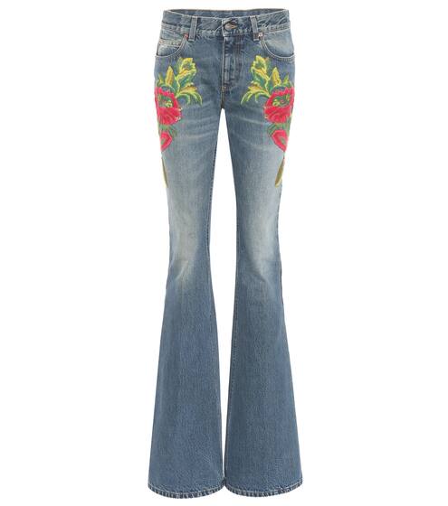 Embroidered flare jeans | Gucci